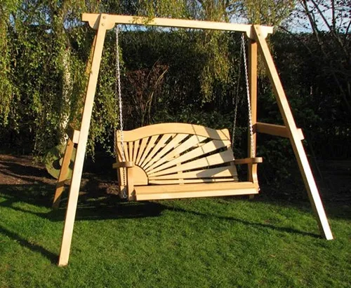 Lacná záhradná hojdačka