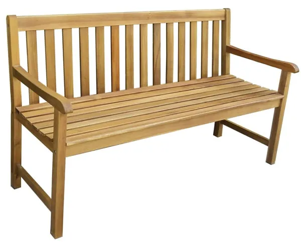 Pevná záhradná lavička