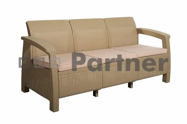 Záhradná lavička z umelého ratanu